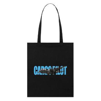 Cargo pilot C-130 - Stanley/Stella Bio-Stoffbeutel - Schwarz - Vorne