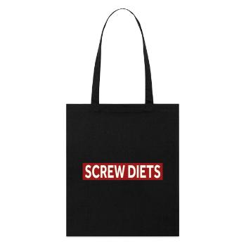 SCREW DIETS - Stanley/Stella Organic Tote Bag - black - Front