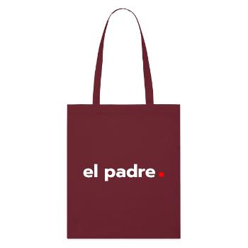 El Padre - Stanley/Stella Bio-Stoffbeutel - Burgunderrot - Vorne