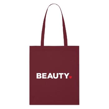 Beauty - Stanley/Stella Organic Tote Bag - burgundy - Front