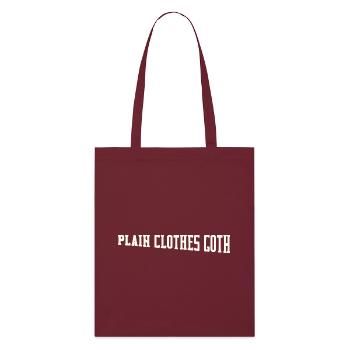 Plain Clothes Goth - Stanley/Stella Organic Tote Bag - burgundy - Front