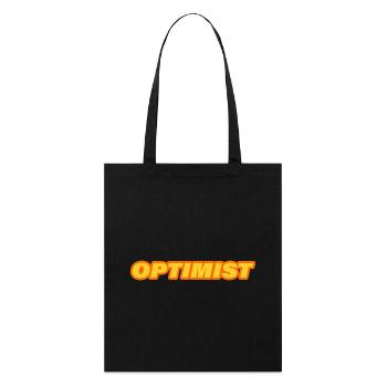 OPTIMIST - Stanley/Stella Bio-Stoffbeutel - Schwarz - Vorne