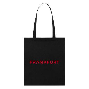 T-shirt Francfort – Skyline Love - Tote bag bio Stanley/Stella - noir - Devant
