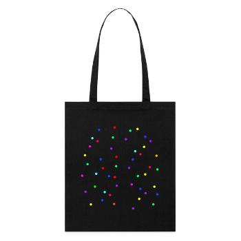 Carnaval de confettis Alaaf Helau - Tote bag bio Stanley/Stella - noir - Devant