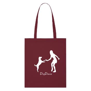 T-shirt Dog Dance - Tote bag bio Stanley/Stella - bordeaux - Devant