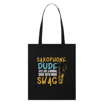 Saxophone mon pote - Tote bag bio Stanley/Stella - noir - Devant