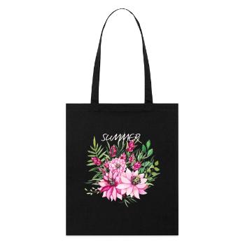 bouquet v1 - Tote bag bio Stanley/Stella - noir - Devant