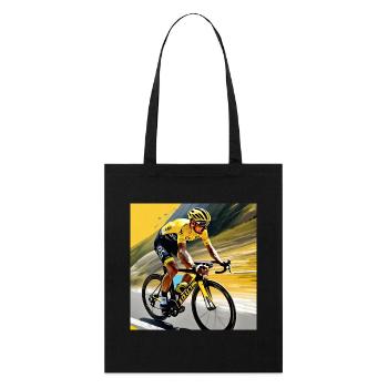 Vivid Velocity: Chasing Yellow - Stanley/Stella Organic Tote Bag - black - Front