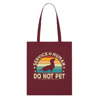 Service Human - Tote bag bio Stanley/Stella - bordeaux - Devant