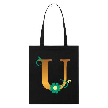 U - Stanley/Stella Organic Tote Bag - black - Front