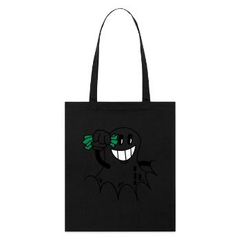 Erdnuss mit Geldscheinen / peanut 'n money (3c) - Stanley/Stella Organic Tote Bag - black - Front