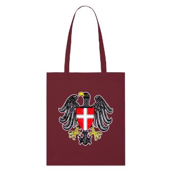 Vienna - Stanley/Stella Organic Tote Bag - burgundy - Front