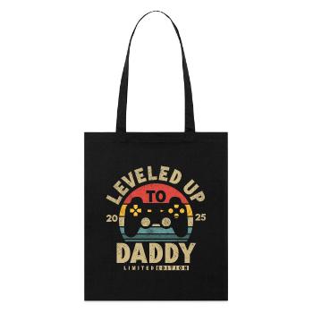 Promu papa en 2025 - Tote bag bio Stanley/Stella - noir - Devant