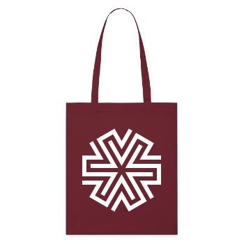 FLOCON DE NEIGE - Tote bag bio Stanley/Stella - bordeaux - Devant