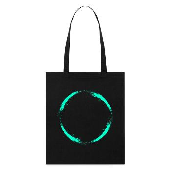 Kreis Türkis Design Neu Variante Vektor Rund - Tote bag bio Stanley/Stella - noir - Devant
