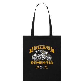 Aventure avant la démence - motard motard - Tote bag bio Stanley/Stella - noir - Devant
