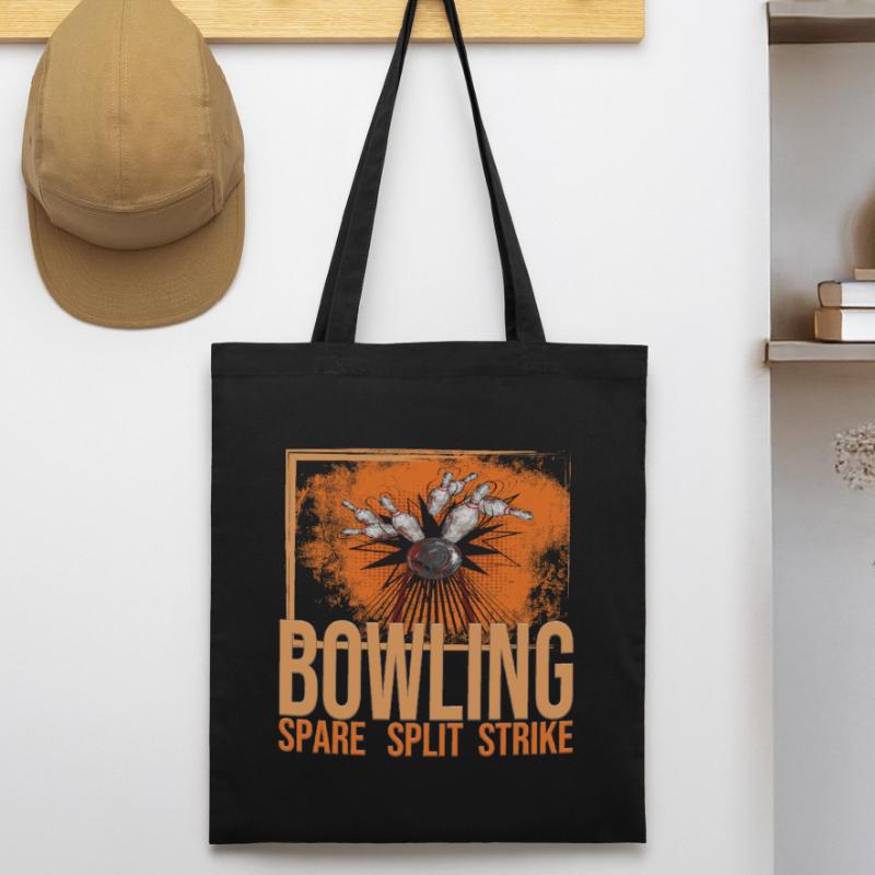 Bowling - Spare - Split - Strike Stanley/Stella Bio-Stoffbeutel
