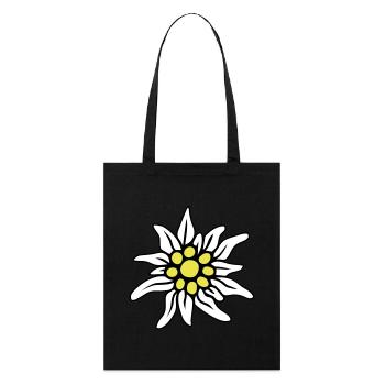 EDELWEISS BLOSSOM - Tote bag bio Stanley/Stella - noir - Devant