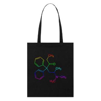 Methadone structural formula - Stanley/Stella Organic Tote Bag - black - Front