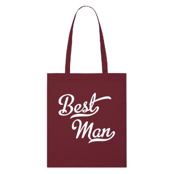 Meilleur homme - Tote bag bio Stanley/Stella - bordeaux - Devant