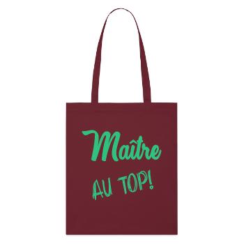 MAÎTRE - Tote bag bio Stanley/Stella - bordeaux - Devant