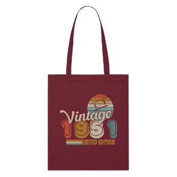 1951 - Tote bag bio Stanley/Stella - bordeaux - Devant