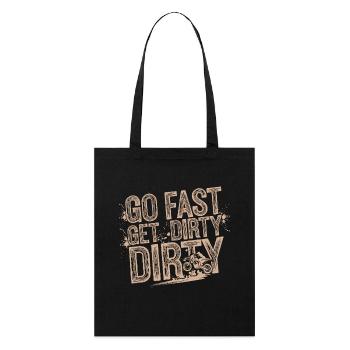Aventure et vitesse - Tote bag bio Stanley/Stella - noir - Devant