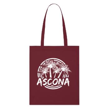 Ascona comme jour férié - Tote bag bio Stanley/Stella - bordeaux - Devant