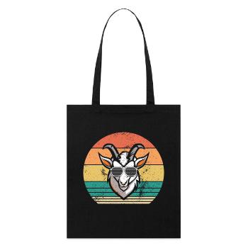 Goats - Stanley/Stella Organic Tote Bag - black - Front