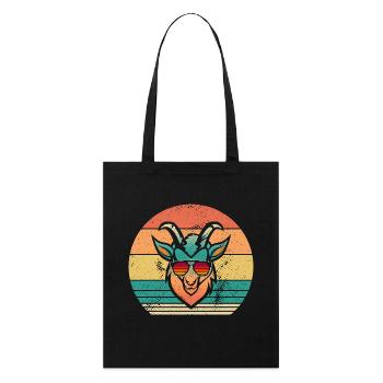 Goats - Stanley/Stella Organic Tote Bag - black - Front