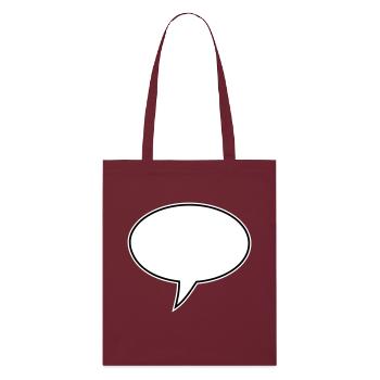 Speech Bubble Design Links - Stanley/Stella Organic Tote Bag - burgundy - Front
