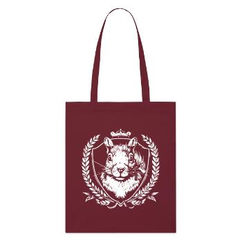 Squirrel crest - Stanley/Stella Organic Tote Bag - burgundy - Front