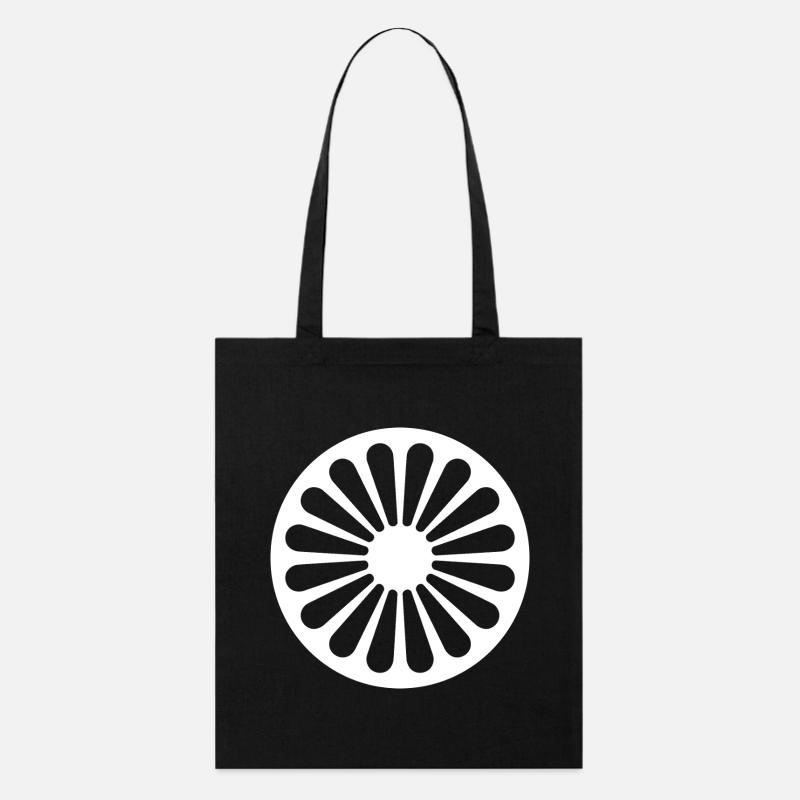 Roue de chakra romani - Tote bag bio Stanley/Stella - noir