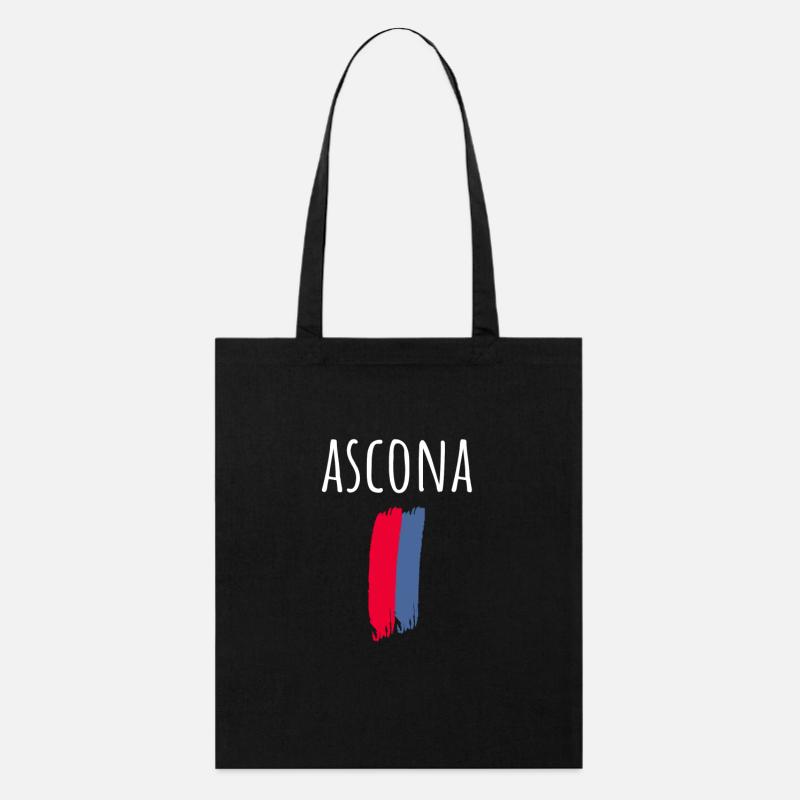 Ascona T-Shirt Souvenir - Stanley/Stella Bio-Stoffbeutel - Schwarz