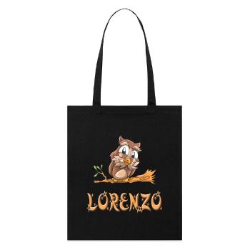 Owl Lorenzo - Tote bag bio Stanley/Stella - noir - Devant