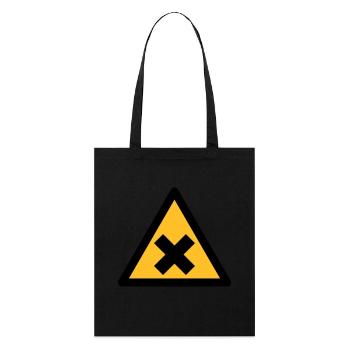 Hazard Symbol - Harmful Substances (2-color) - Stanley/Stella Organic Tote Bag - black - Front