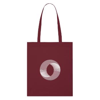 Circle illusion optic illusion paradox gift - Stanley/Stella Organic Tote Bag - burgundy - Front