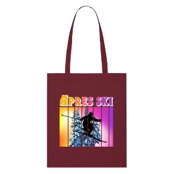 Apres ski - Tote bag bio Stanley/Stella - bordeaux - Devant