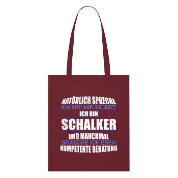 Schalker advice gift idea - Stanley/Stella Organic Tote Bag - burgundy - Front