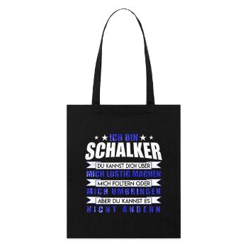 Je suis Schalke Idée cadeau design fan - Tote bag bio Stanley/Stella - noir - Devant
