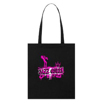 Graffiti de Jazz Queen - Tote bag bio Stanley/Stella - noir - Devant