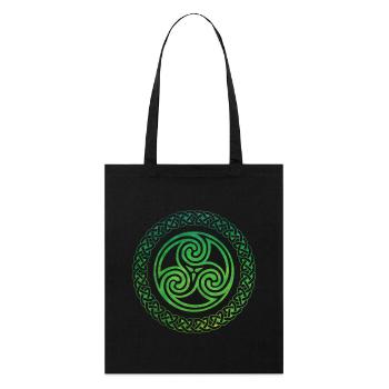 Celtic Knot - Stanley/Stella Organic Tote Bag - black - Front