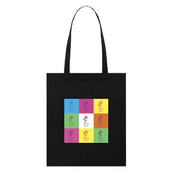 Conception du microphone - Tote bag bio Stanley/Stella - noir - Devant