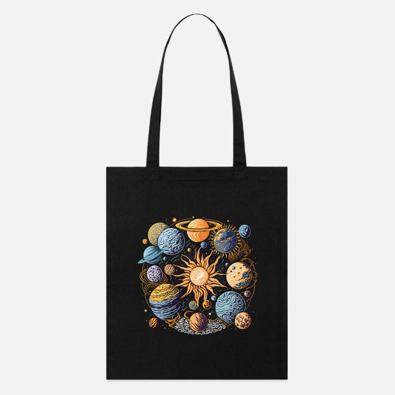 Solar system - Stanley/Stella Organic Tote Bag - black