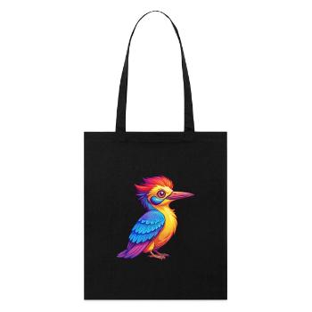 Pic Personnage De Dessin Animé Kawaii Coloré - Tote bag bio Stanley/Stella - noir - Devant