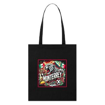 Monterrey Mexiko Städte Design - Stanley/Stella Bio-Stoffbeutel - Schwarz - Vorne