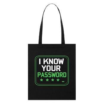 Cybersecurity Cyber Programmer Hacker - Stanley/Stella Organic Tote Bag - black - Front