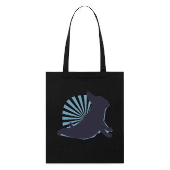 3441 dogyogaTshirt PR t shirt - Stanley/Stella Organic Tote Bag - black - Front