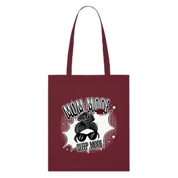 Mom Mode On – Sleep Mode Off - Stanley/Stella Organic Tote Bag - burgundy - Front