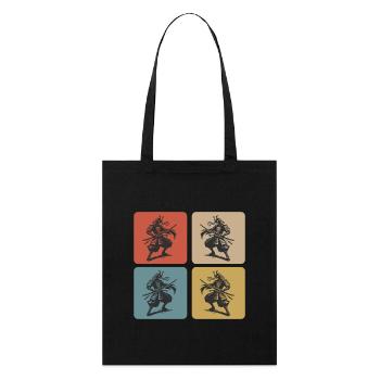 Samurai Japan Vintage Design - Stanley/Stella Organic Tote Bag - black - Front